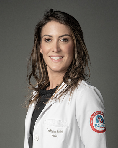 Dra. Marina Fantini, especialista em ECMO adulto e pediátrico