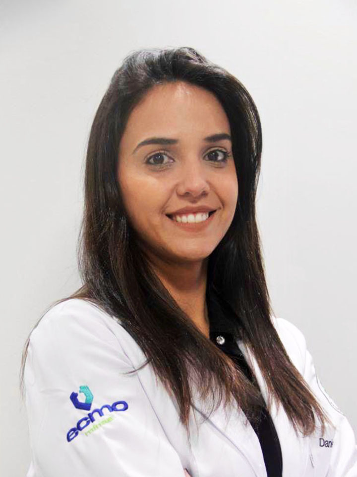 Daniela Arias Rios, profissional da equipe ECMO Minas