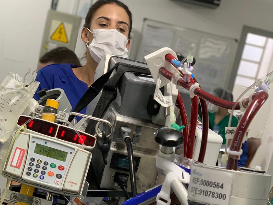 Tecnologia ECMO Minas para suporte extracorpóreo de vida
